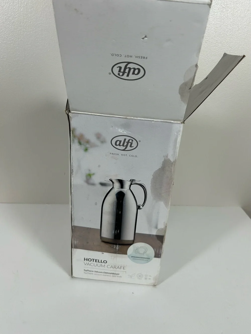 Alfi Hotello Stainless Steel Vacuum Insulated Thermos Carafe 1.5 L Hot & Cold